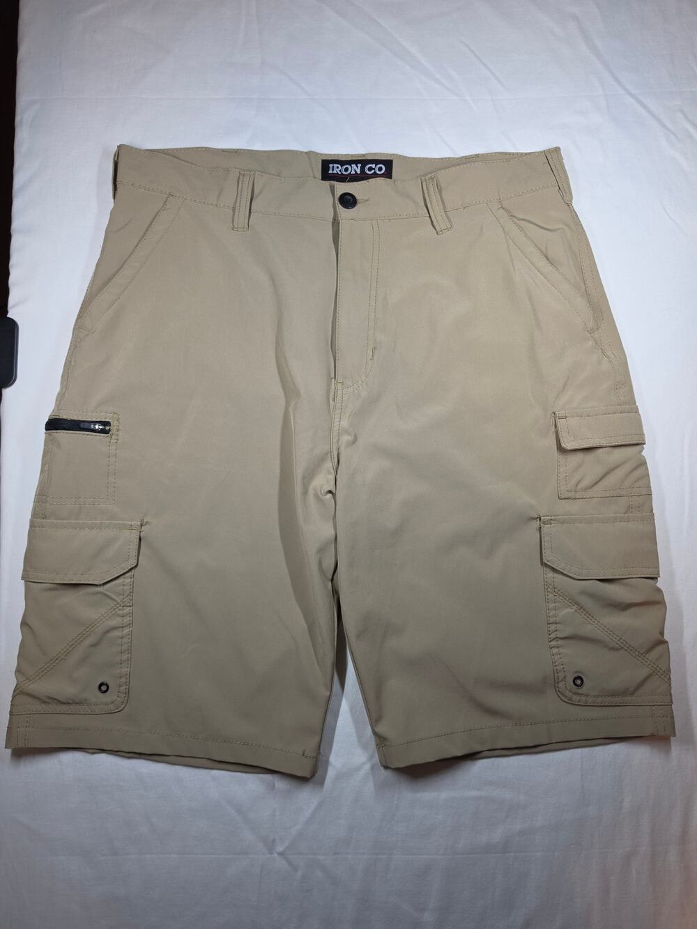 Tan Iron Co Cargo Shorts